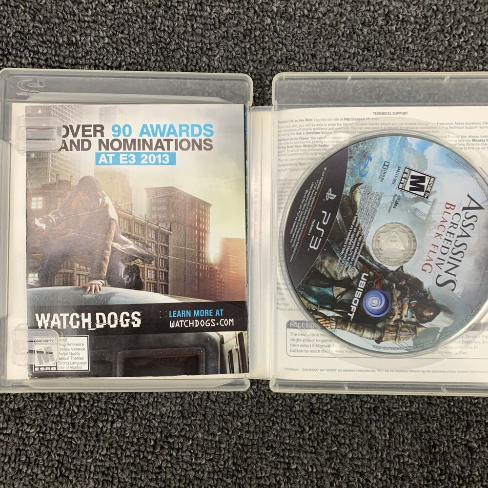 CIB~Assassin’s Creed IV (4) Black Flag For PlayStation 3, PS3, Exclusive Content - Picture 3 of 4